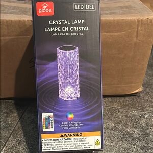 New - Crystal Table Lamp RGB Color Changing Night Light ，Romantic LED